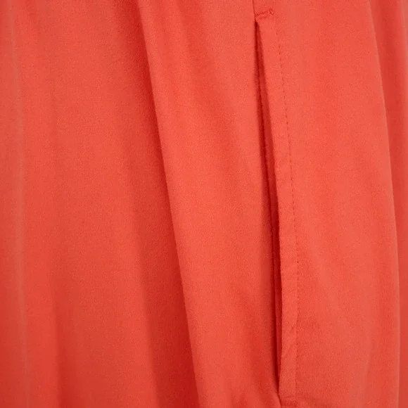 Soma Dress Womens Small Coral Orange Lined Stretch Knit Drawstring Waist New - Picture 12 of 16